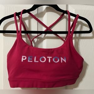 Pink Peloton Sports Bra Size Medium